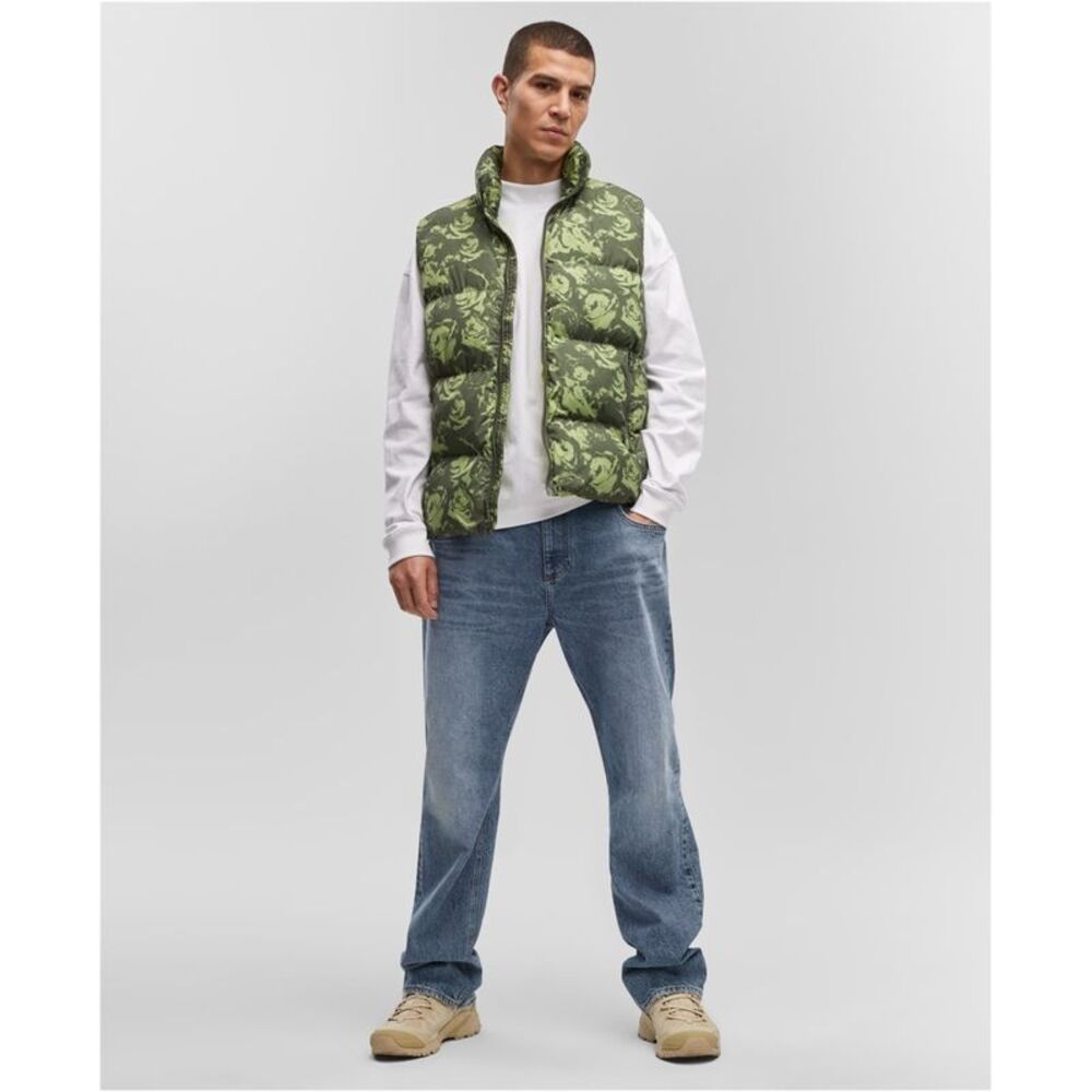 Mode Of One Mens Collared Neck Puffer Vest, NWT